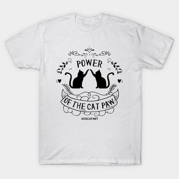 Power of the cat paw T-Shirt by KittyKanvas Creations